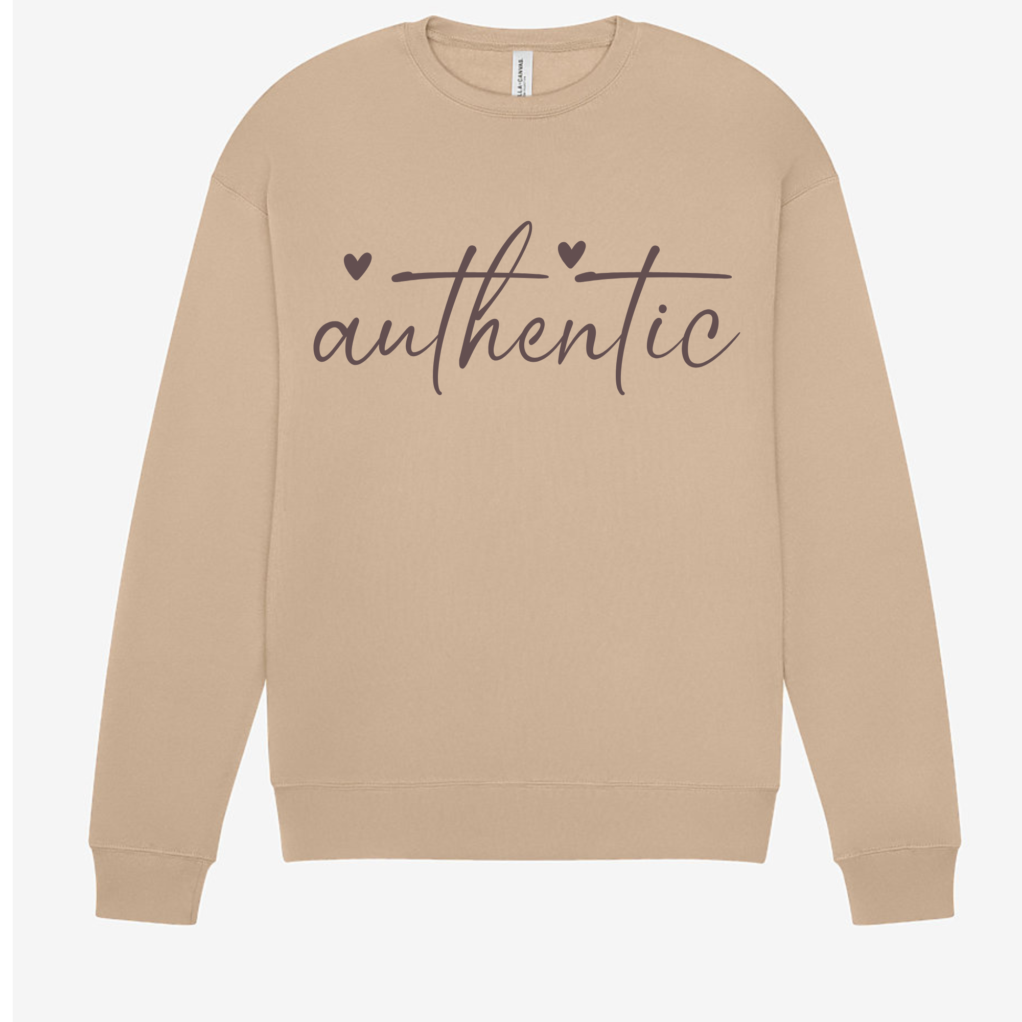Authentic Sweatshirt – Cozy Affirmation for Real Ones